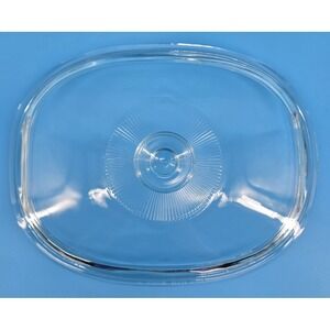 Pyrex DC1.5C Clear Glass Replacement Lid for 2 1/2 Qt Casserole Dish Oval